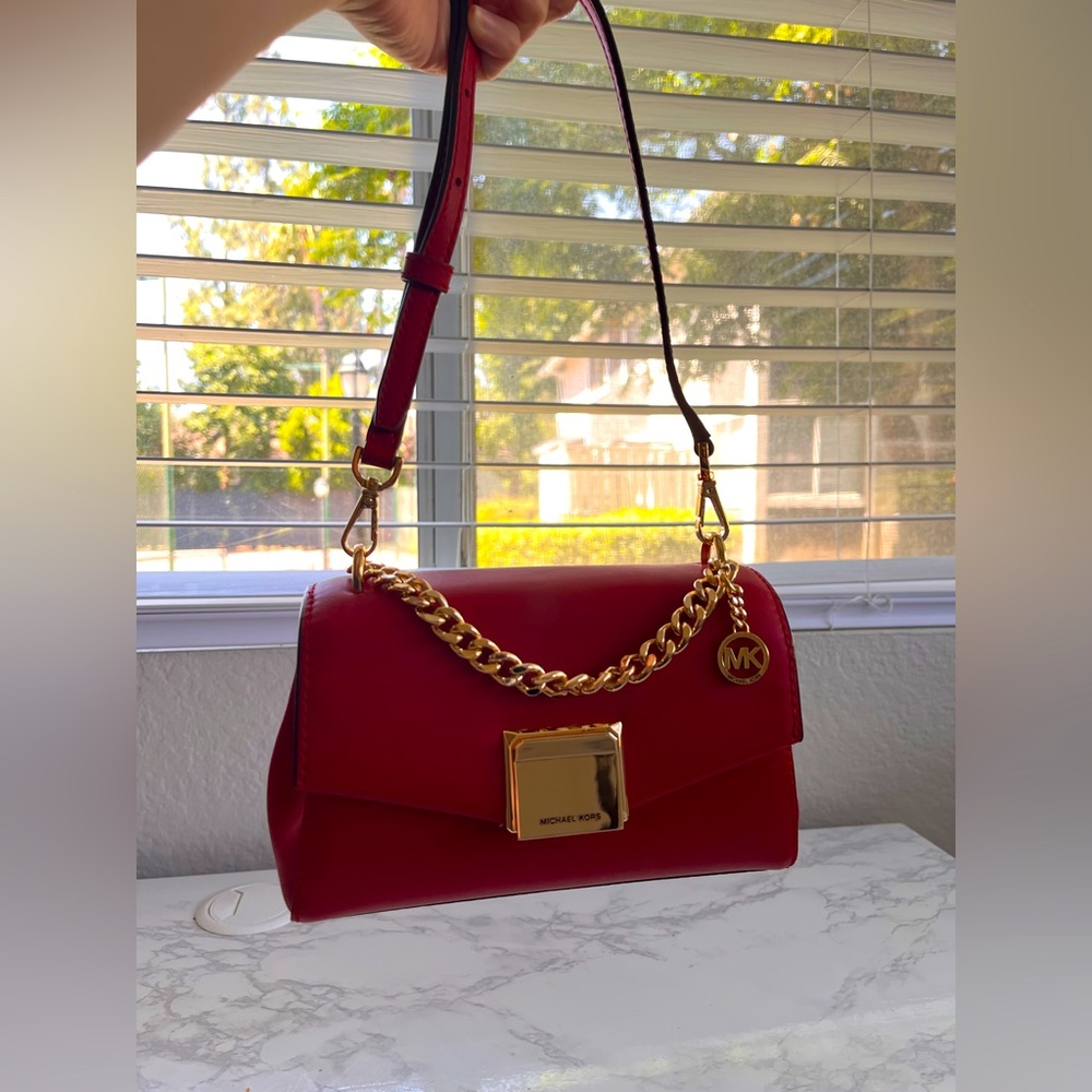 Michael Kors small Lita bag, red